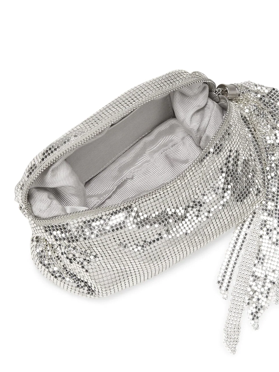 Whiting and Davis Marisol Twisted Hobo in Silver - Big Bag NY