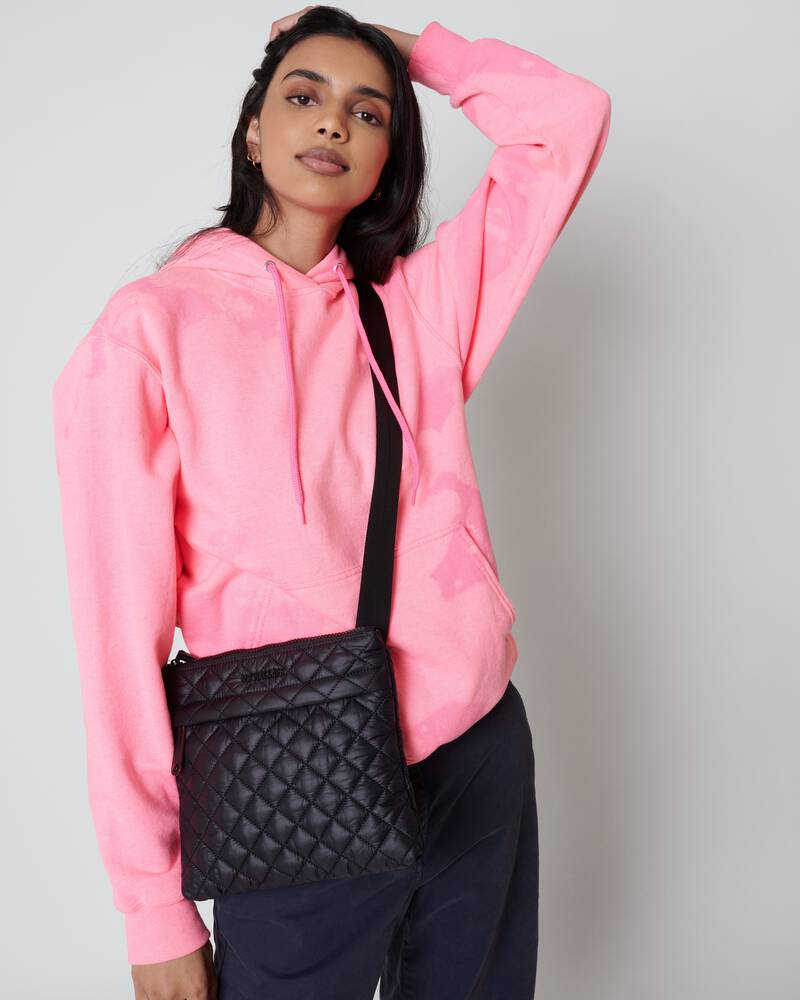 MZ Wallace Metro Flat Crossbody Black- Big Bag NY