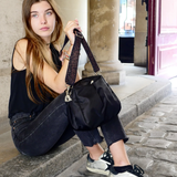 Brontibay Baia Satin Nylon Crossbody Bag Black - Big Bag NY