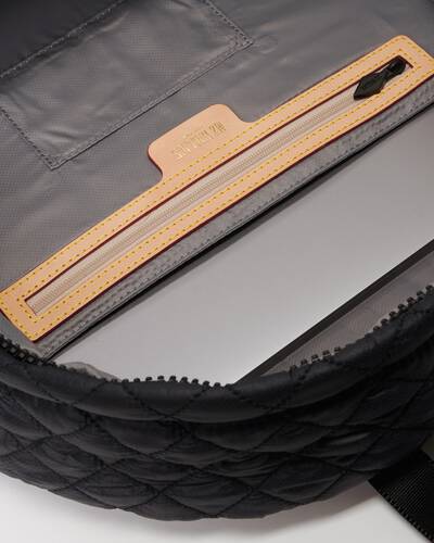 MZ Wallace Metro Backpack Deluxe Magnet Black Big Bag NY Upper West Side Manhattan Bag Store NYC  Edit alt text