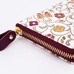 Butterfly and Golden Flowers Zippered Long Wallet- Big Bag NY