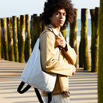 Jack Gomme Escape Line LILLE Backpack Blanc White - Big Bag NY