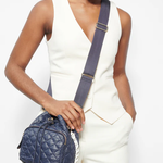 MZ Wallace Dawn White Crosby Drawstring Bucket Bag - Big Bag NY