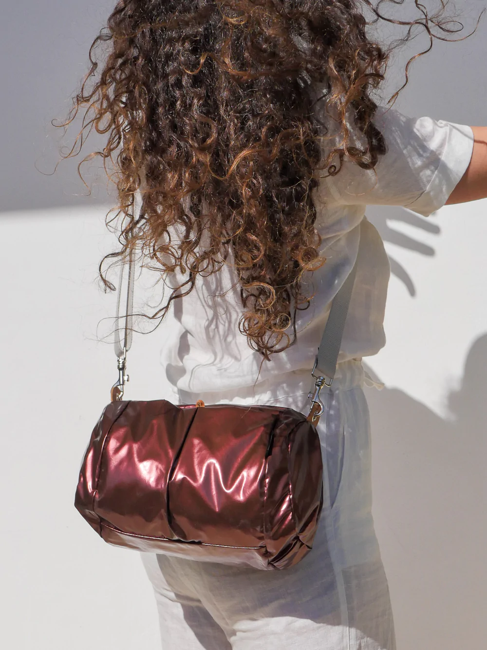 Brontibay Mamamia Glam Medium Crossbody Brick Red- Big Bag NY