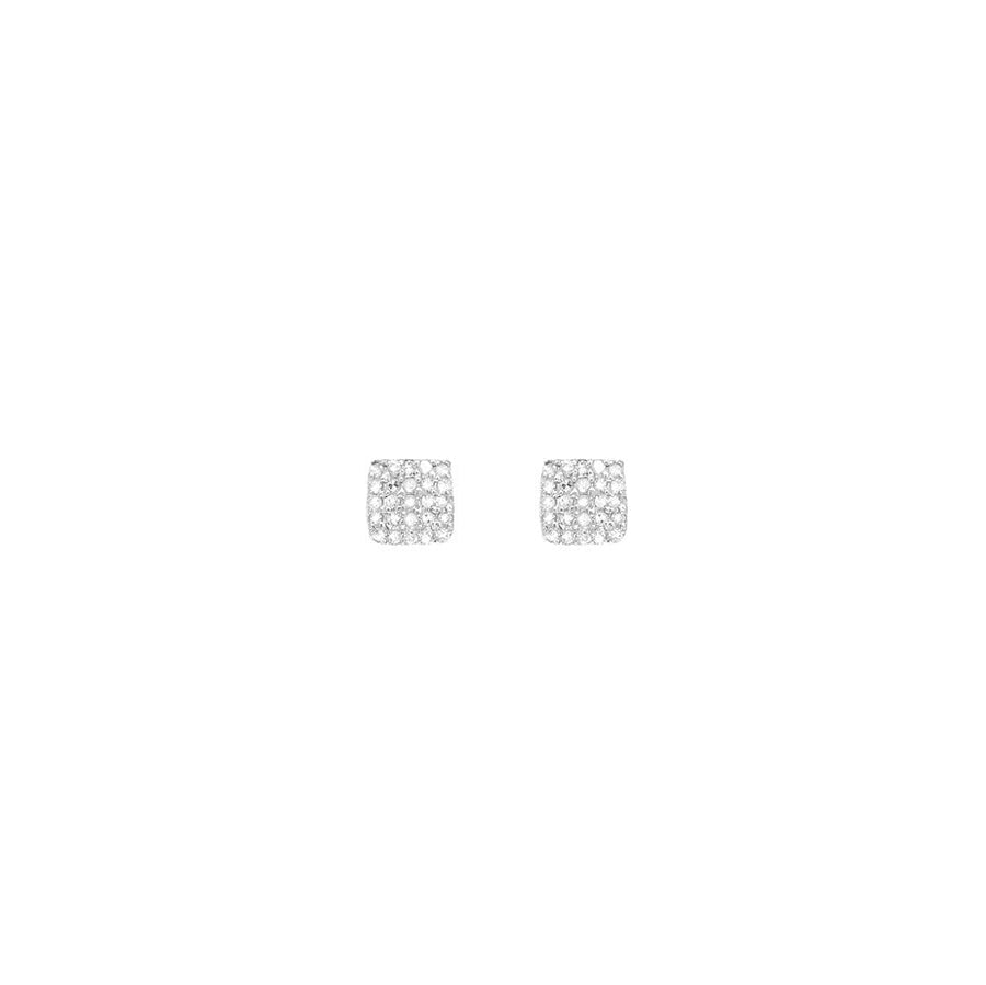 Soft Square Diamond Earrings