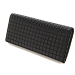 Deerskin Long Wallet Studs Black x Black - Big Bag 