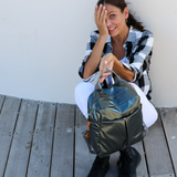 Brontibay Flashback Glam Backpack Mineral Grey - Big Bag NY