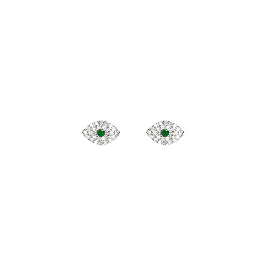 Little Evil Eye Diamond Earrings