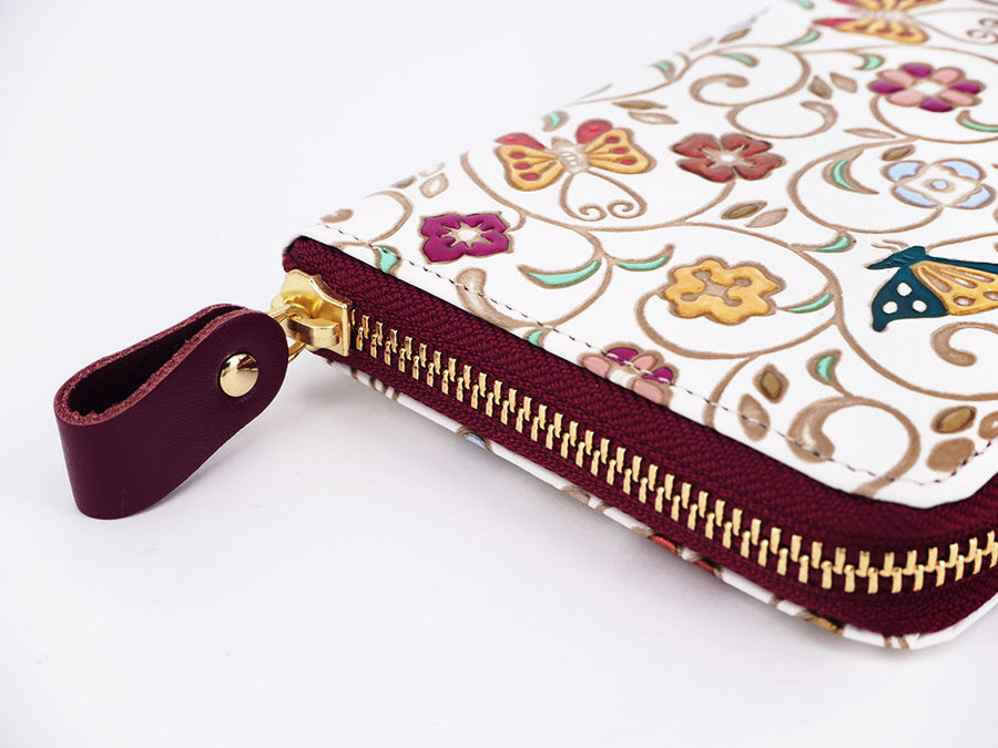 Butterfly Flight Long Zip Around Wallet - Big Bag 