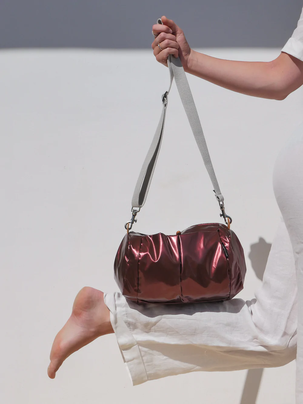 Brontibay Mamamia Glam Medium Crossbody Brick Red- Big Bag NY