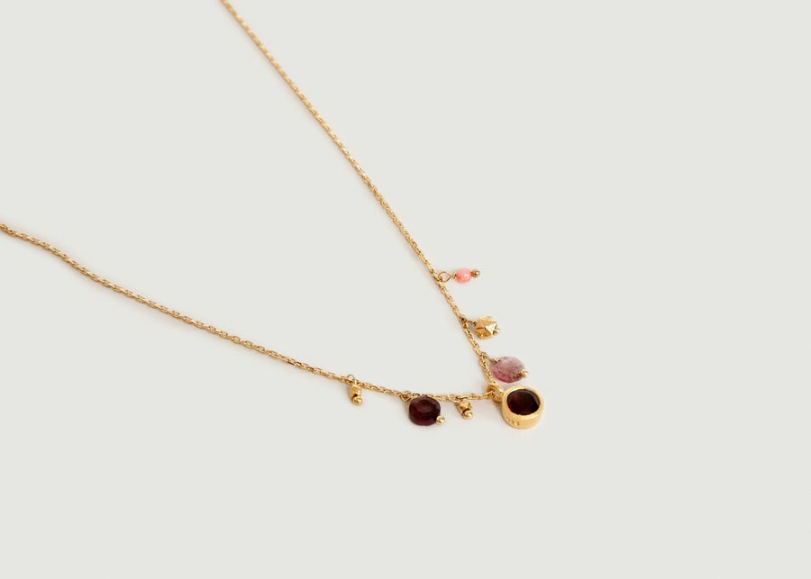 Loop Necklace in Pink Tourmaline