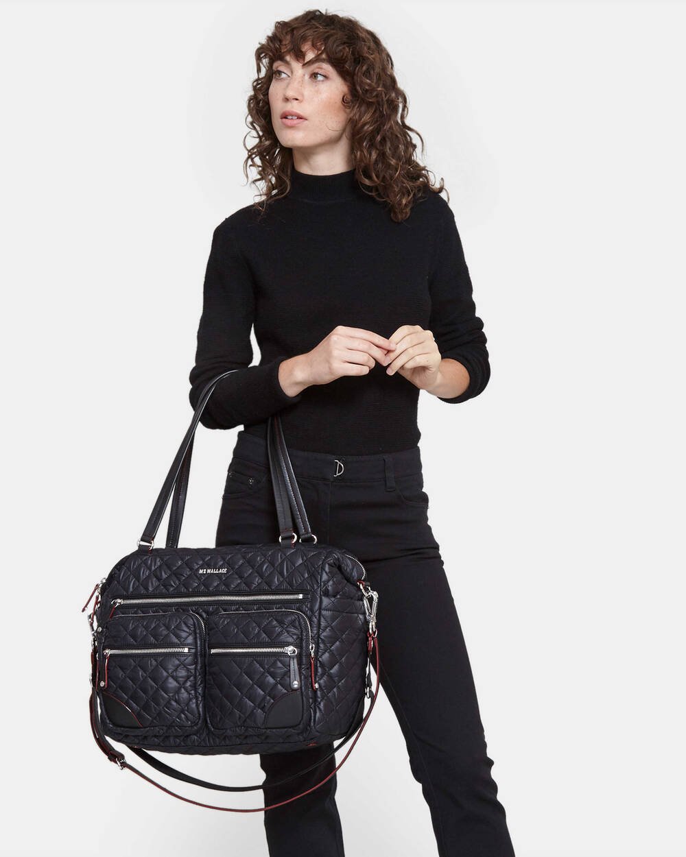 MZ Wallace Crosby Traveler Black - Big Bag NY