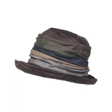 Multicolor Banded Cloche Rain Hat
