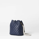 MZ Wallace Dawn White Crosby Drawstring Bucket Bag - Big Bag NY