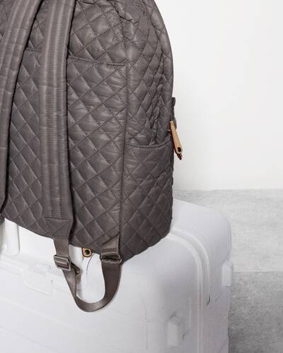 MZ Wallace Metro Backpack Deluxe Magnet Black Big Bag NY Upper West Side Manhattan Bag Store NYC  Edit alt text
