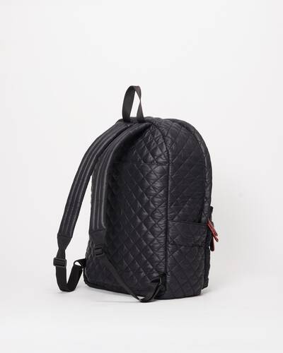 MZ Wallace Metro Backpack Deluxe Magnet Black Big Bag NY Upper West Side Manhattan Bag Store NYC  Edit alt text