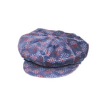 Grevi Velvet Printed Cap Blue - Big Bag NY