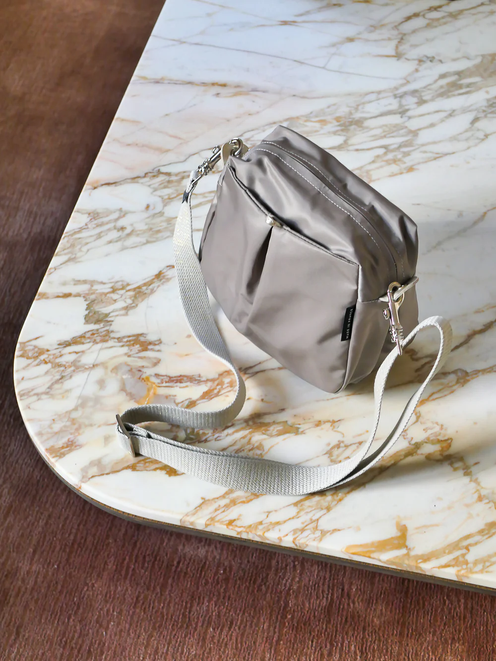 Brontibay Baia Satin Nylon Crossbody Bag Wolfback - Big Bag NY