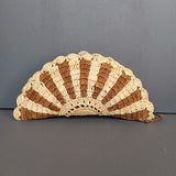 Contrast Trim Large Fan Clutch