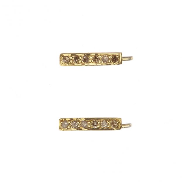 Tom Diamond Stud Ear Hooks - Big Bag 